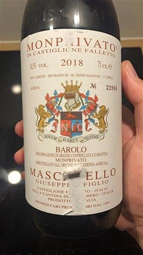 Piamonte Barolo Mascarello Giuseppe e Figlio Monprivato 2018