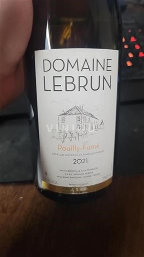 Loiren laakso Pouilly-fumé Domaine Lebrun 2021