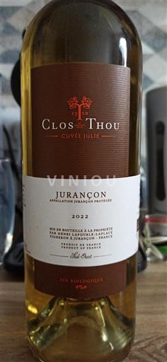 Sudoeste Jurançon Clos Thou Julie 2022