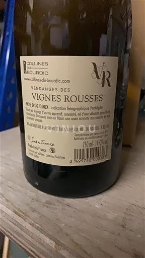 Languedoc-Roussillon Pays d'Oc Collines du Bourdic Vendanges des Vignes Rousses 2020
