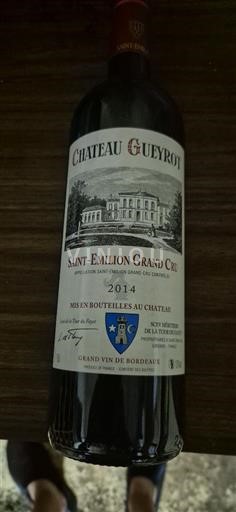 Bordeaux Saint-Émilion Grand Cru Grand Cru Château Gueyrot 2014