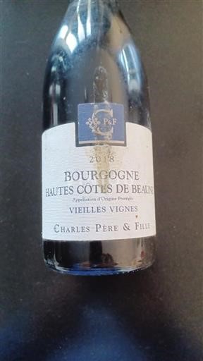 Bourgogne Hautes Côtes de beaune Charles Père & Fille Vieilles Vignes 2018