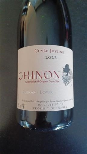Thung lũng sông Loire Chinon Bernard Loyer Justine 2022