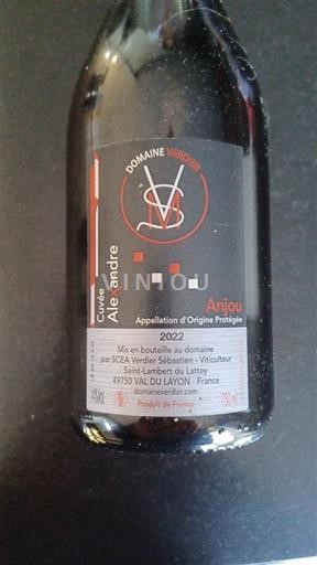 Loiretal Anjou Domaine Verdier Alexandre 2022
