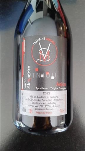 Loiretal Anjou Domaine Verdier Alexandre 2022