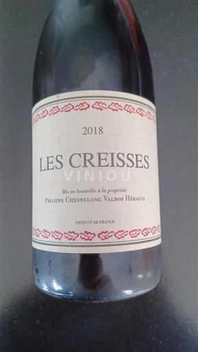 Languedoc-Roussillon Pays d'Oc Earl Philippe Chesnelong Les Creisses 2018