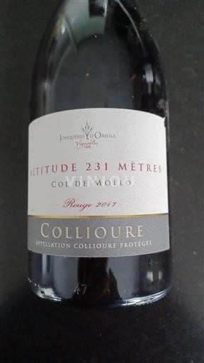 Roussillon Collioure Jonquères Oriola Altitude 231 mètres 2017