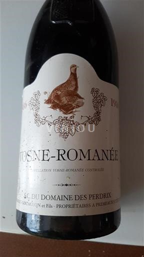 Bourgondië Vosne-Romanée Domaine Des Perdrix 1986