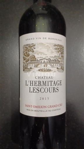 Burdeos Saint-Émilion Château L'hermitage Lescours 2015