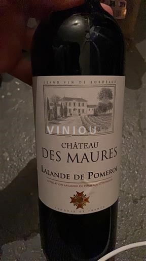 Burdeos Lalande-de-Pomerol Château Des Maures 2017