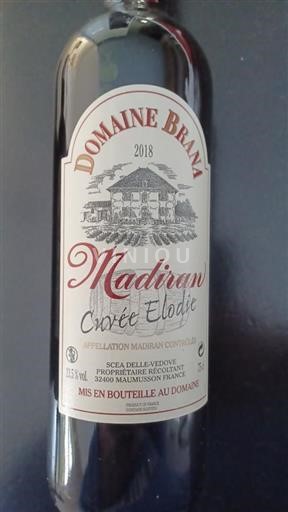 Sud-Ouest Madiran Domaine Brana Elodie 2018