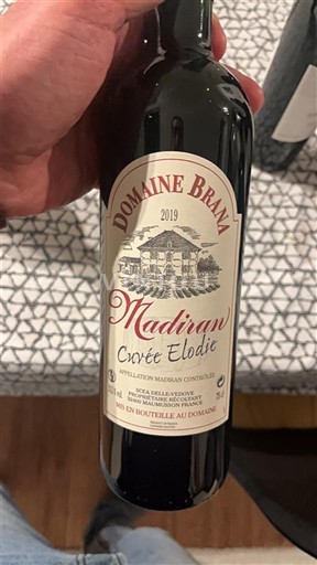 South West Madiran Domaine Brana Elodie 2019