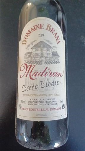 Sud-Ouest Madiran Domaine Brana Elodie 2009
