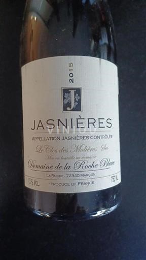 Valle della Loira Jasnières Domaine La Roche Bleue Le Clos des Molières 2015