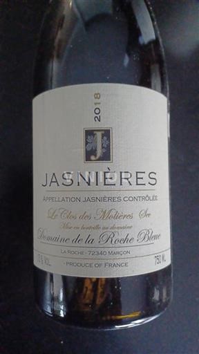 Valle della Loira Jasnières Domaine La Roche Bleue Le Clos des Molières 2018