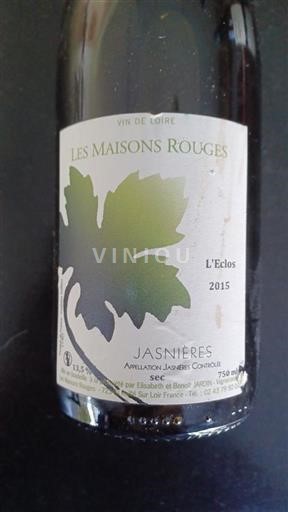 Loirevallei Jasnières Les Maisons Rouges L'Eclos 2015