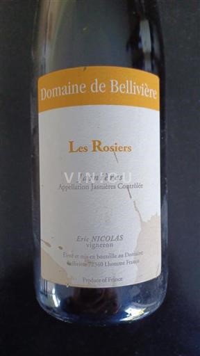 Loiretal Jasnières Domaine Bellivière Les Rosiers 2017