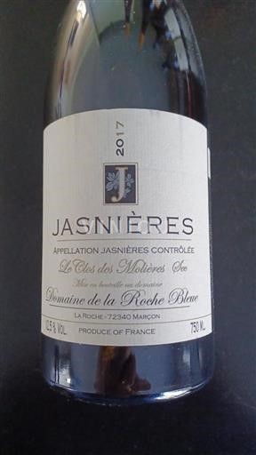 Valle della Loira Jasnières Domaine La Roche Bleue Le Clos des Molières 2017