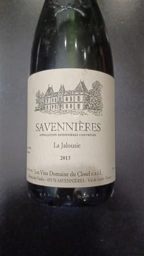 Loire Valley Savennières Domaine Les Vins Du Closel La Jalousie 2013