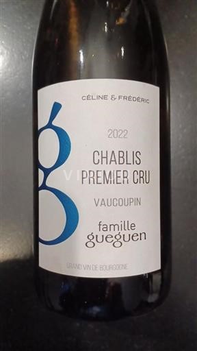 Burgundy Chablis Premier Cru Premier Cru Famille Gueguen Vaucoupin 2022