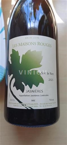 Loirevallei Jasnières Les Maisons Rouges Sur le Nez 2023