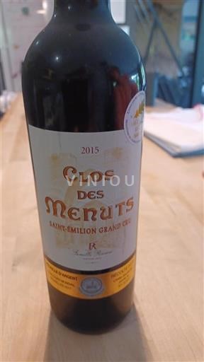 Burdeos Saint-Émilion Grand Cru Clos des Menuts 2015