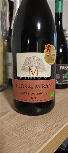 Thung lũng Rhône Côtes-du-rhône Clos de Mirans 2021