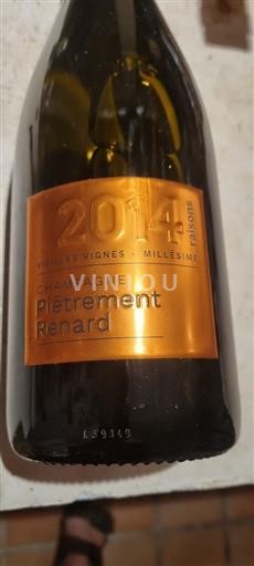 Champaña Champán Champagne Piètrement-Renard Vieilles Vignes 2014 2021
