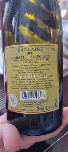 Languedoc No especificado Les Vignerons Adissan Calcaire 2023
