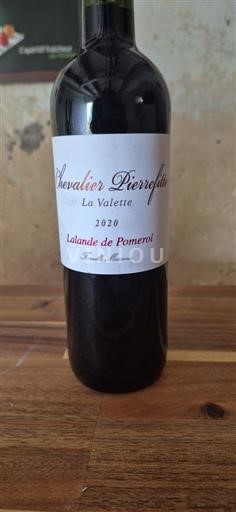 Bordeaux Lalande-de-Pomerol Chevalier Pierrefitte La Valette 2020