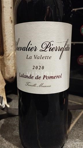 Burdeos Lalande-de-Pomerol Chevalier Pierrefitte La Valette 2020