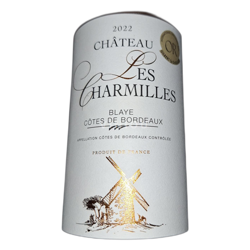 Bordéus Blaye-Côtes-de-Bordéus Château Les Charmilles 2022