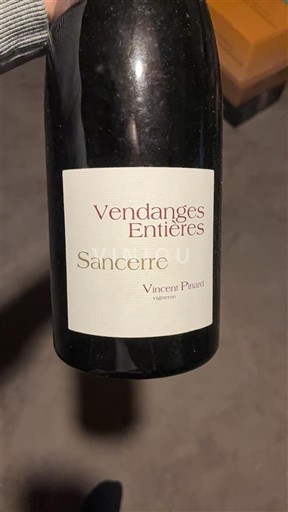 Valle del Loira Sancerre Vincent Pinard Vendanges Entières 2018