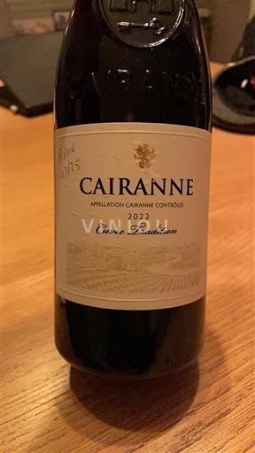 Vallée du Rhône Cairanne Cuvée Tradition 2022