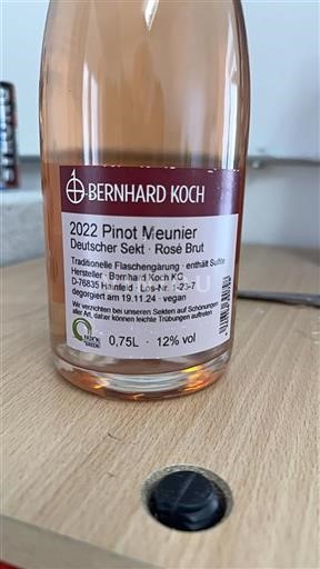 Palatinat Ni doloceno Bernhard Koch Pinot Meunier 2022