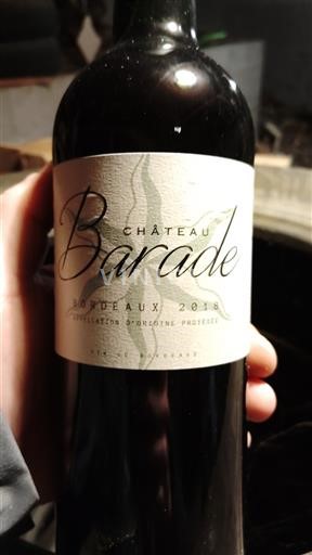 Bordeaux Château Barade 2018