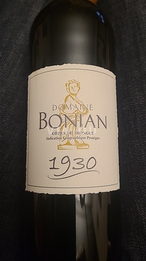 Languedoc ja Roussillon Côtes de Thongue Domaine Bonian 1930 2021