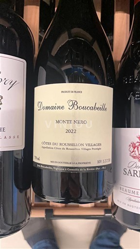 Roussillon Côtes du Roussillon Villages Domaine Boucabeille Monte Nero 2022
