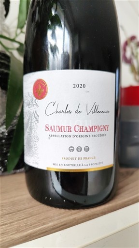 Loiren laakso Saumur-champigny Charles de Villeneuve 2020