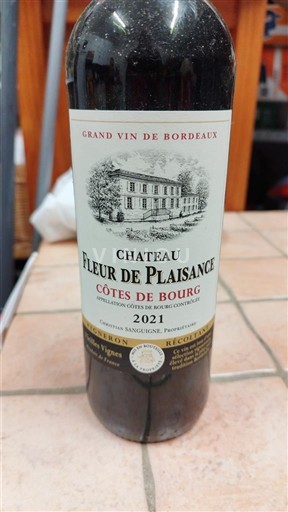 Burdeos Côtes-de-bourg Château Fleur de Plaisance 2021