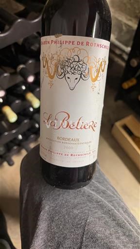 Bordeaux Baron Philippe de Rothschild La Bélière 2000