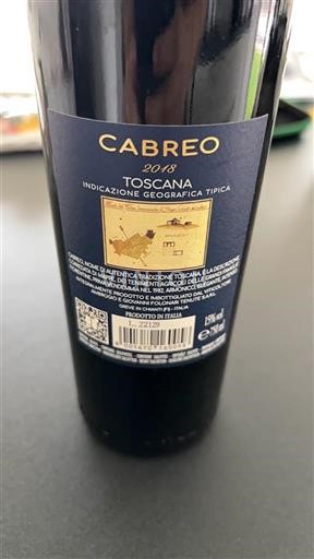 Toskánsko Cabreo 2018