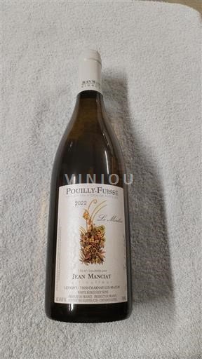 Vin Blanc sec Le Moulin Jean Manciat 2022 France Bourgogne Pouilly-fuissé AOC