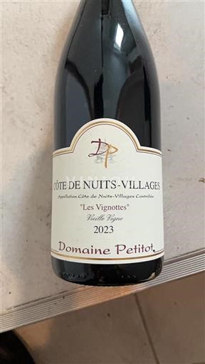 Burgund Côte de Nuits Villages Domaine Petitot Les Vignottes 2023