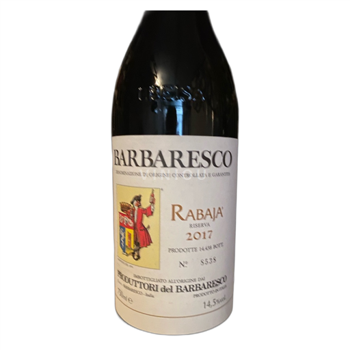 Piemont Barbaresco Rabajà 2017