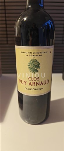 Bordeaux Castillon Côtes de Bordeaux Clos Puy Arnaud Grand Vin 2019