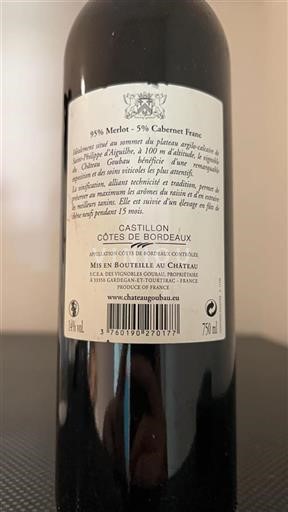 Bordeaux Côtes-de-Bordeaux Château Goubau 2009