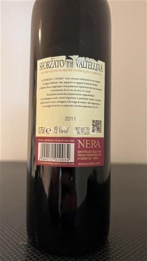 Lombardia Valtellina Sforzato Nera 2011