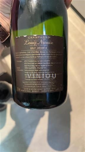 Champagne Champagner Premier Cru Louis Nicaise Brut R%c3%a9serve Ohne Jahrgang