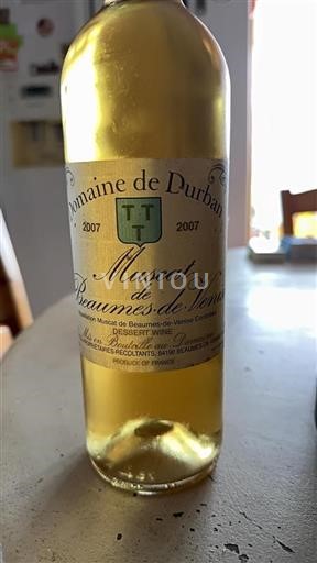 Valle del Rodano Moscato di Beaumes-de-Venise Domaine Durban 2007